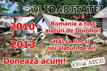 ANUNȚ! Dorohoienii care doresc să-și ajute semenii afectați de inundații pot face donații – Vezi detalii