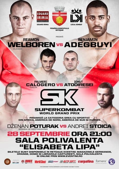 Programul galei Superkombat World Grand Prix Botoşani: Duelul coloşilor în main-event