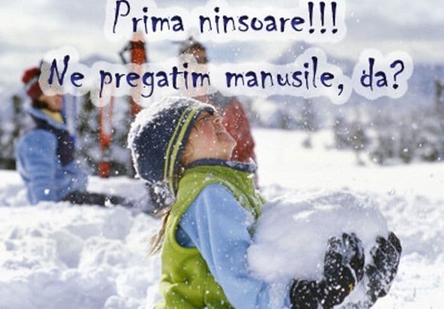 Vom avea primii fulgi de zăpadă, săptămâna viitoare