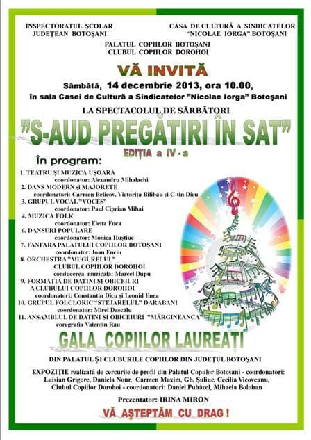 Concert de sărbători „S-aud pregătiri în sat” la ediţia a IV-a