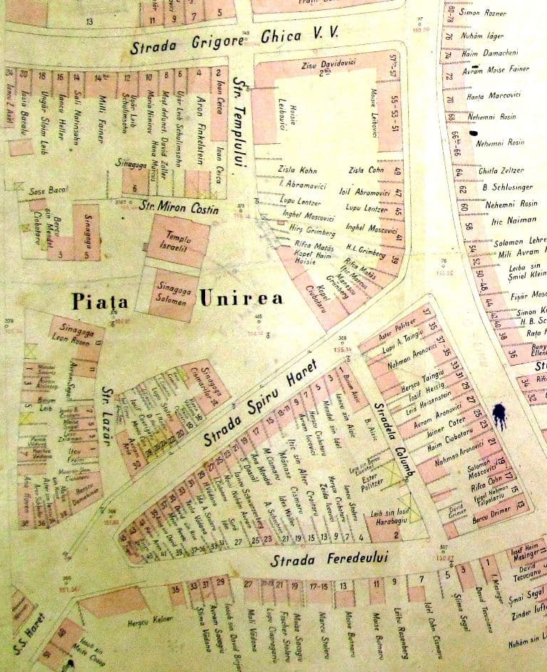 Dorohoi,plan strazi-1923-1