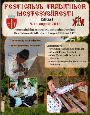 Festivalul Targurilor Mestesugaresti Dorohoi 2013 Editia I