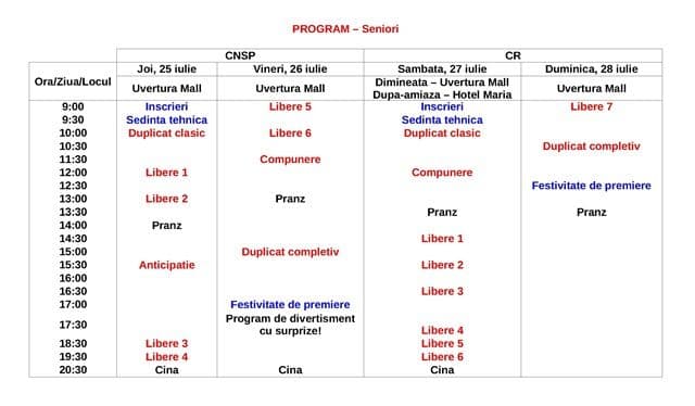 Program Seniori