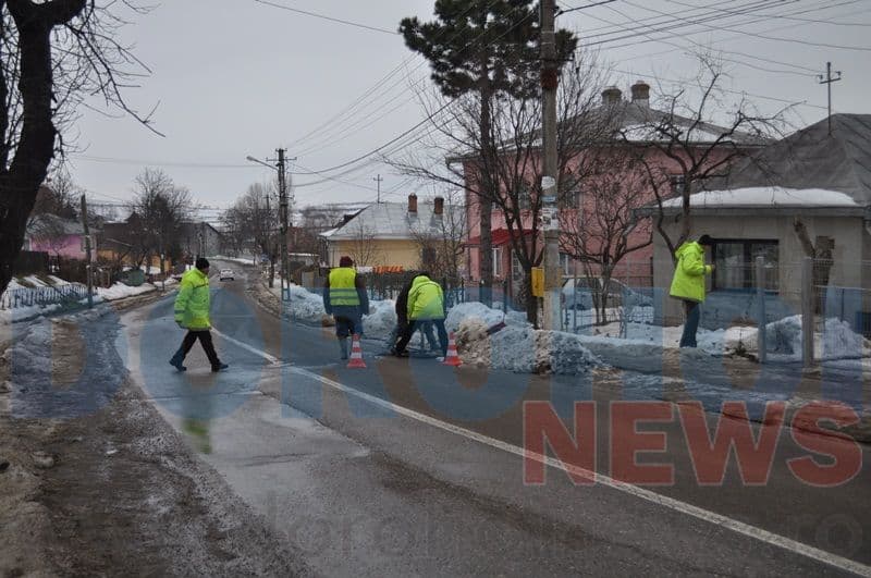 Avarie conducta de apa - strada Stefan cel Mare din Dorohoi_4