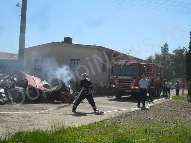 Simulare de incendiu si accident la Dorohoi_10