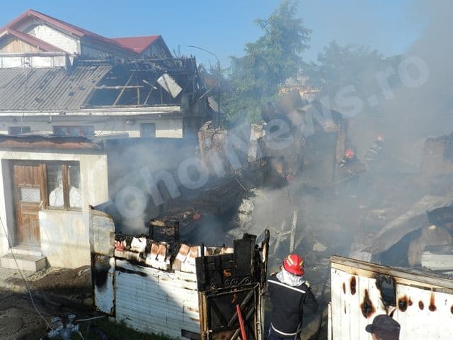 Incendiu cu doi copii morti Botosani