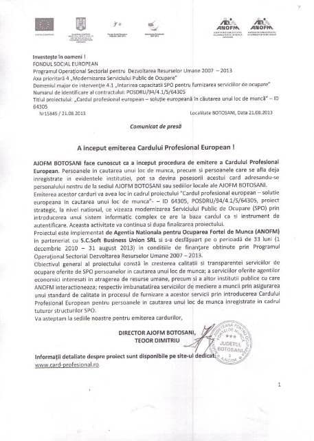 comunicat_card profesional european