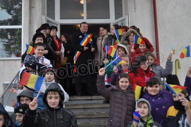Ziua Unirii sărbătorită la Școala Gimnazială „Al. I. Cuza” Dorohoi - VIDEO/FOTO