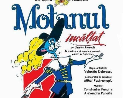 Teatrul Vasilache: „Motanul Încălțat”, joi, într-un spectacol pe scena Sălii Teatrului din Dorohoi