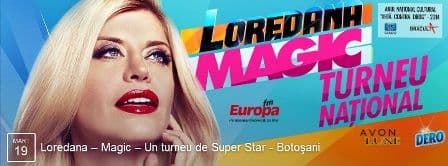 Concertul Loredana „Magic” ajunge miercuri la Casa de Cultura a Sindicatelor Botoșani