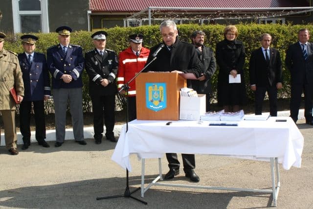 Oaspeţi de seamă la sediul IJJ Botoşani cu ocazia manifestărior dedicate sărbătoririi a 164 de ani de la înfiinţarea Jandarmeriei Române 
