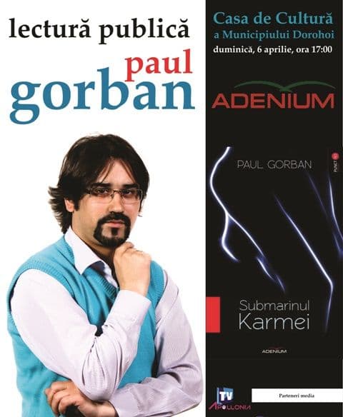 Lectură publică susținută de poetul şi eseistul Paul Gorban la Dorohoi