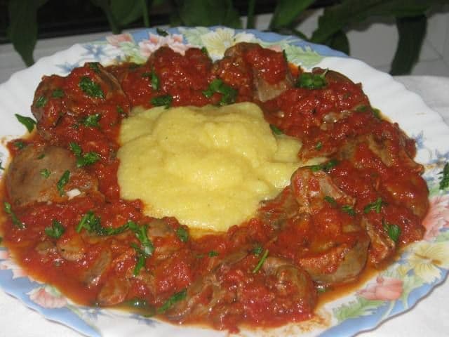 Ficăţei de pui în sos dulce