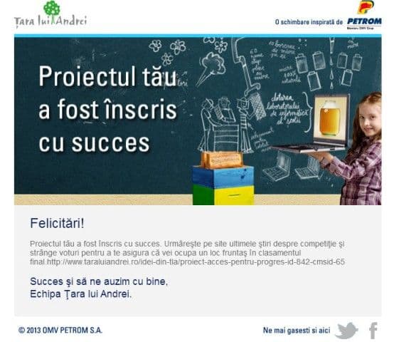 IHTIS în competiția „Țara lui Andrei” – Juriul dar și comunitatea vor decide…