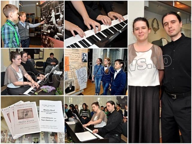 Demonstraţie de virtuozitate la Muzeul Memorial „George Enescu” Dorohoi - duo pianistic – FOTO
