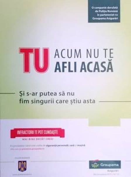 Poliţiştii botoşăneni desfăşoară campania de prevenire „Infractorii te pot cunoaşte mai bine decât crezi”