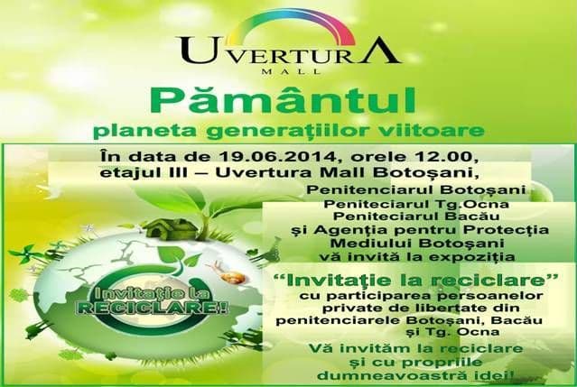 Uvertura Mall găzduieşte a doua ediție a concursului „Invitaţie la reciclare”