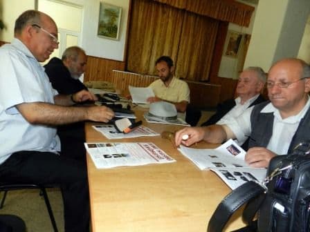 Doamna Tricolor la evenimentul de lansare a unui nou număr al publicației Vatra noastră românească la Botoșani