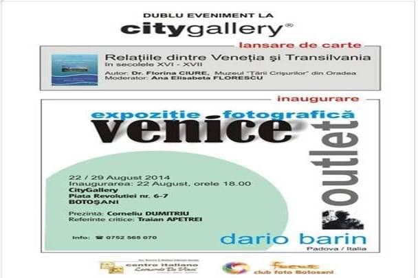 Fotografie şi lansare de carte la Galeriile de Artă City Gallery din Botoşani