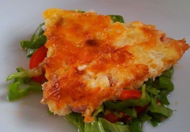 Frittata cu bacon și cașcaval