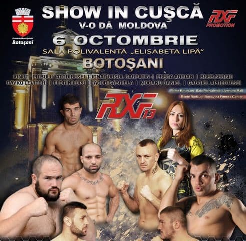 RXF 13 Botoșani – Cel mai mare show de MMA din România pentru prima oară în Moldova!