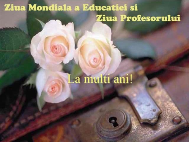 Urări făcute de colectivul Casei Corpului Didactic Botoşani cu ocazia Zilei Mondiale a Profesorilor