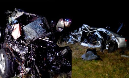 Om de afaceri din Botoșani, mort într-un Audi la Buzău, după un accident teribil pe DE 85