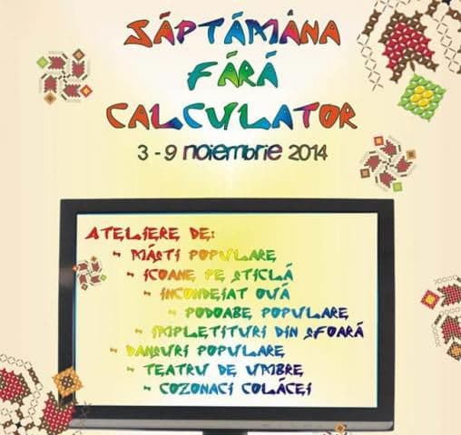 Program educativ „Săptămâna fără calculator”, în vacanța din noiembrie, la Muzeul Satului