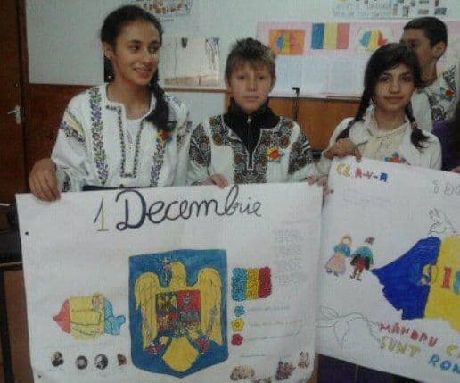  „1 Decembrie – Ziua Naţională a României” la  Şcoala Gimnazială nr. 1 Hilişeu-Horia - FOTO