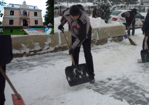 Comunicat Primăria Dorohoi: Dacă nu curățați zăpada din dreptul imobilelor proprii, riscați să primiți amendă