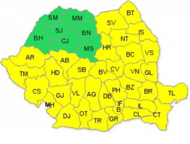 Cod galben: Avertismentul MAI pentru şoferi