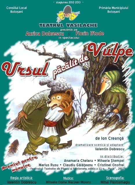 Afis Ursul pacalit de vulpe