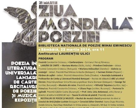 Ziua Mondiala a Poeziei_Ipotesti 2014