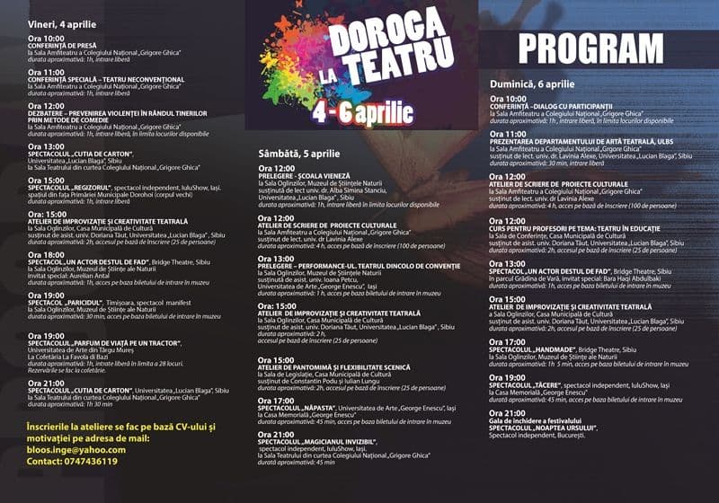 Program - Doroga la teatru !
