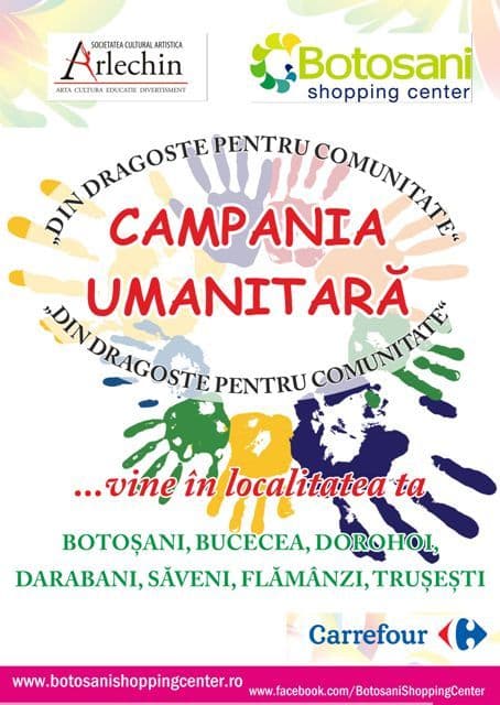 Arlechin - CAMPANIA UMANITARA - Din dragoste pentru comunitate