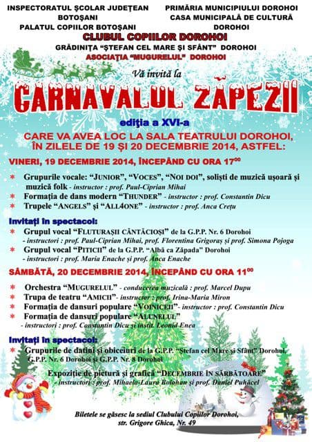 Afis-Carnavalul zapezii 2014