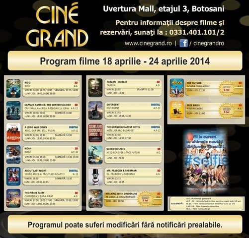 Cine Grand 18-21 aprilie