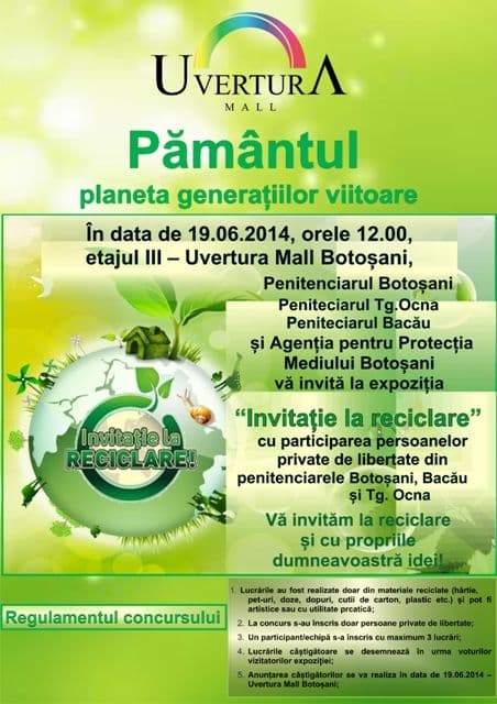 Uvertura mall - Concurs -  Invitatie la reciclare