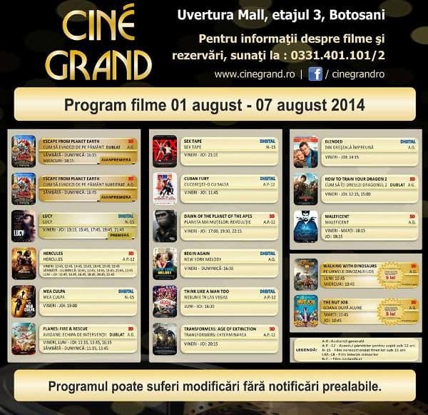 Cine Grand 1-7 august 2014