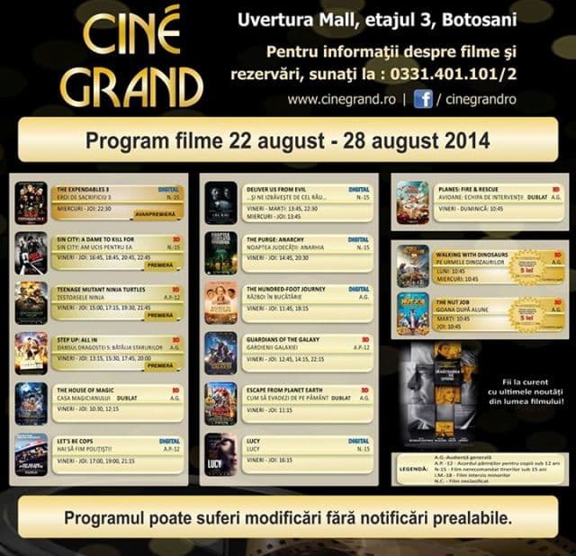 Cine Grand 22-28 august