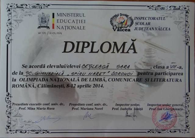 diploma participare