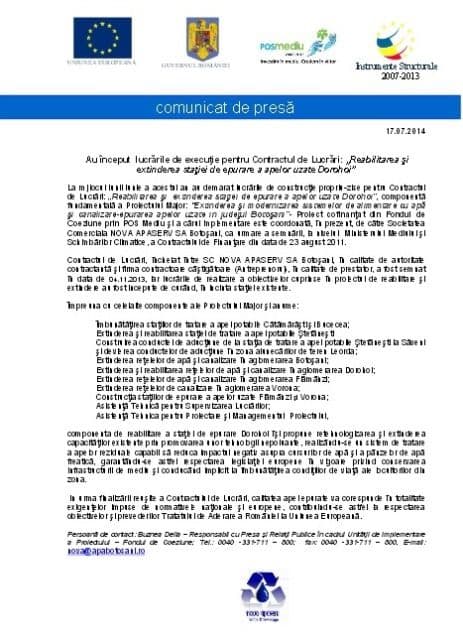 Comunicat