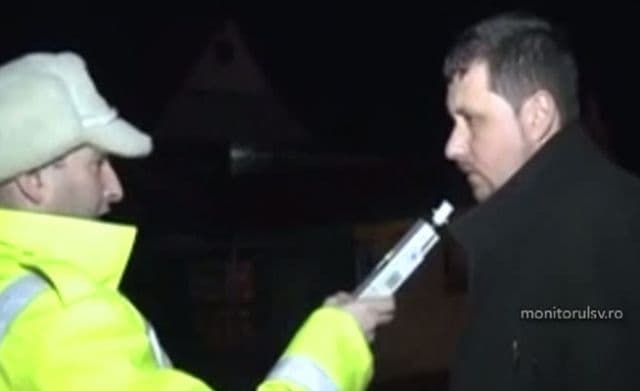 Un preot beat la volan a făcut circ în faţa poliţiştilor