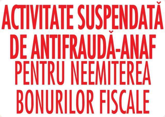 Atenție comercianți! ANAF va opri activitatea și va sigila spațiul comercianților care nu emit bon fiscal