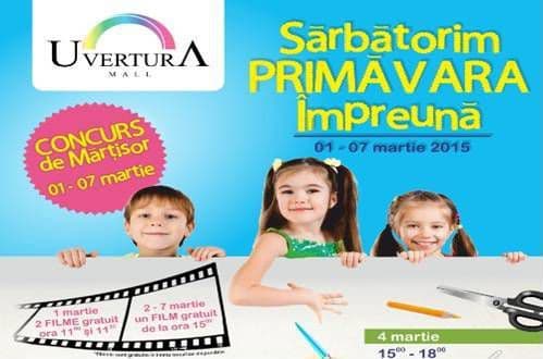 Ateliere de creație și film gratuit pentru copii în Uvertura Mall