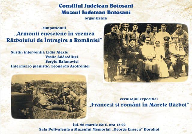 Simpozion și expoziție la Muzeul Memorial „George Enescu” din Dorohoi