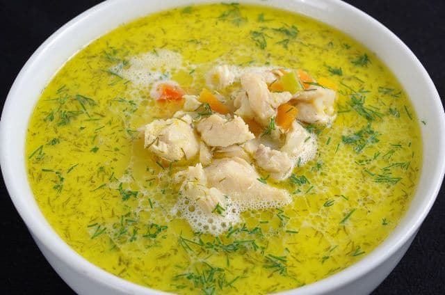 Ciorbă de pui a la grec