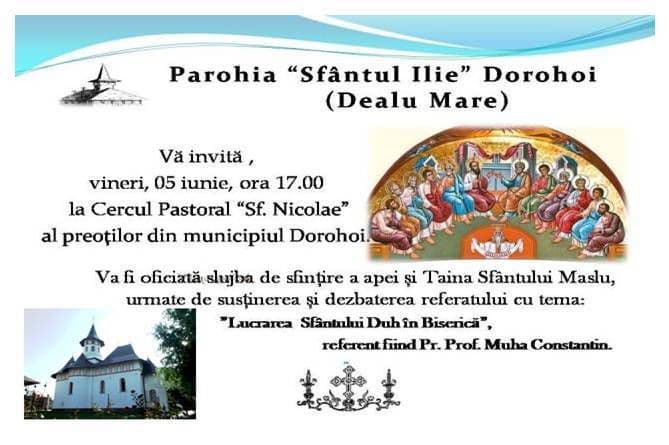 Întâlnire duhovnicească la parohia Dealu Mare – Dorohoi
