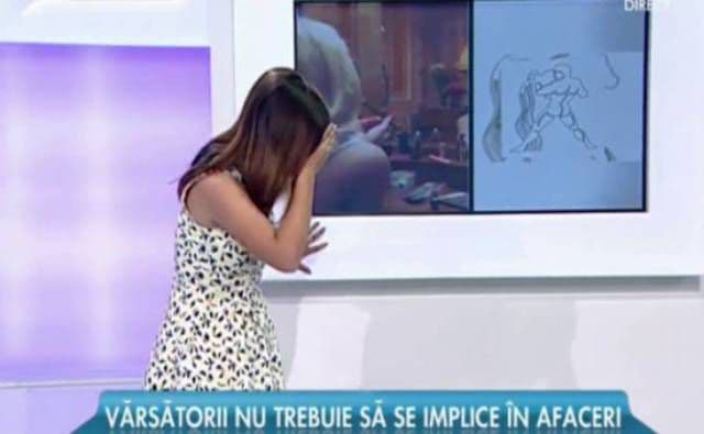 O prezentatoare din România a leşinat în timp ce prezenta rubrica Horoscop în direct la TV