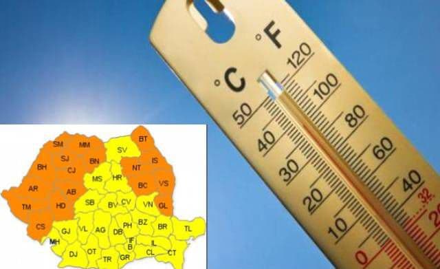 Cod portocaliu de caniculă în 17 judeţe, inclusiv Botoșani. ANM ar putea emite COD ROŞU